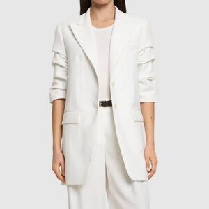 Michael Kors White Linen Blazer